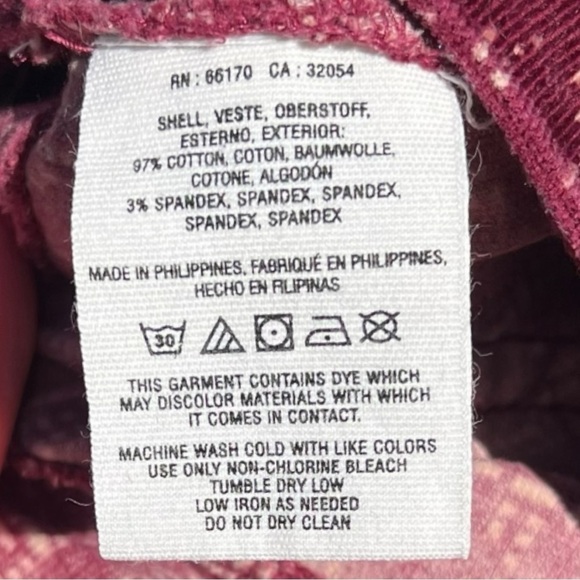 🌻Anthropologie {Pilcro} The Serif Printed Corduroy  Boho Jean Leggings Size 26 - Picture 10 of 11